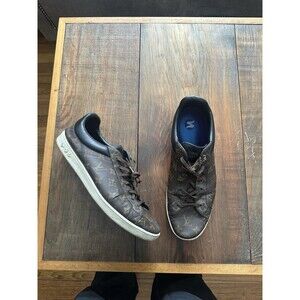 Men’s Louis Vuitton Luxembourg Canvas Monogram Sneakers Size UK 12 MS0241